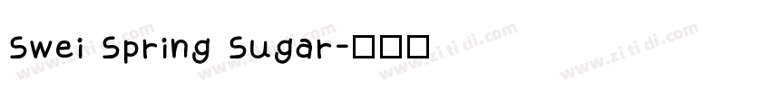 Swei Spring Sugar字体转换